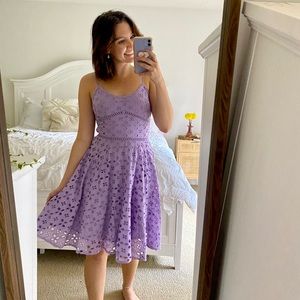 Purple Eyelet Dress